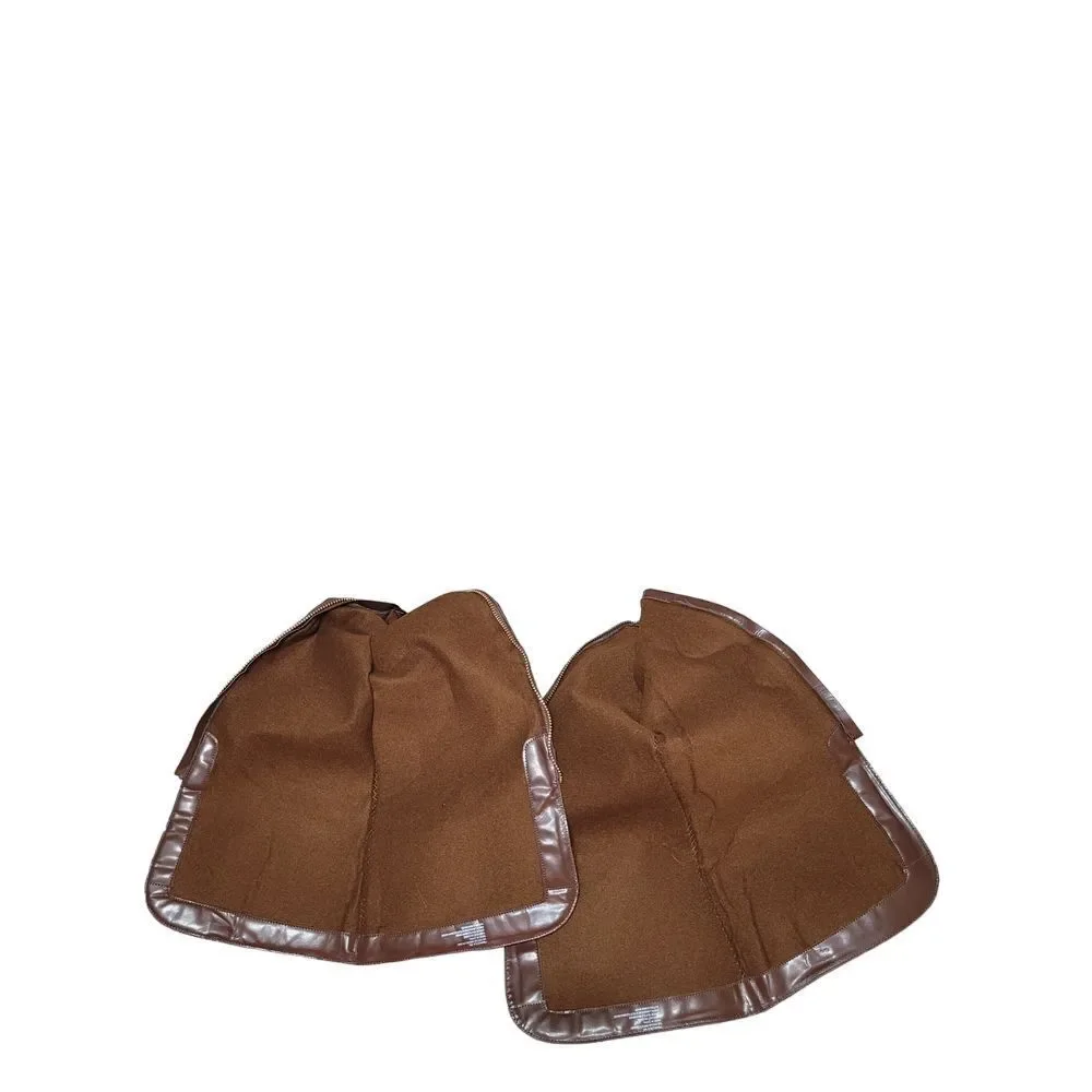 Brown Faux Suede Buckle Strap Over‎ the Knee Womens Back Zippered Boot Size 7